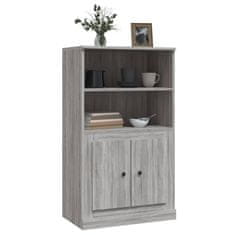 Greatstore Skříň highboard šedá sonoma 60 x 35,5 x 103,5 kompozitní dřevo