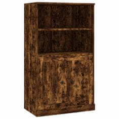 Greatstore Skříň highboard kouřový dub 60 x 35,5 x 103,5 kompozitní dřevo