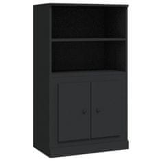 Greatstore Skříň highboard černá 60 x 35,5 x 103,5 kompozitní dřevo