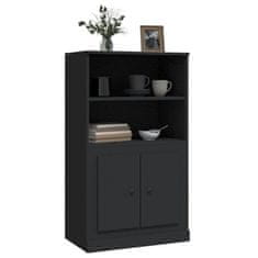 Greatstore Skříň highboard černá 60 x 35,5 x 103,5 kompozitní dřevo