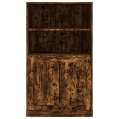 Greatstore Skříň highboard kouřový dub 60 x 35,5 x 103,5 kompozitní dřevo