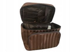 INNA Toaletní taška Make Up Bag Make Up Bag Toaletní taška Cestovní taška Travelcosmetic s rukojetí Kosmetické pouzdro v hnědá barvě