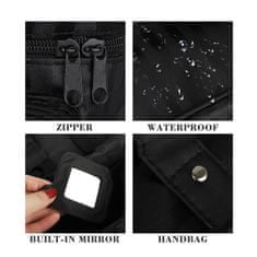 INNA Toaletní taška Make Up Bag Make Up Bag Toaletní taška Cestovní taška Travelcosmetic s rukojetí Kosmetické pouzdro v černá barvě