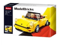 Sluban ModelBricks M38-B1097 Německý žlutý sportovní vůz M38-B1097