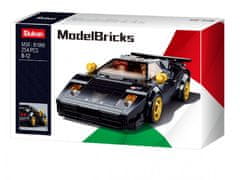 Sluban ModelBricks M38-B1098 Italský černý sportovní vůz M38-B1098