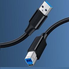 Ugreen Kabel do tiskárny USB 3.0 A-B Ugreen US210 - 1 m - Černá KP26281