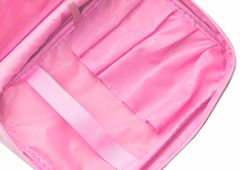 INNA Toaletní taška Make Up Bag Make Up Bag Toaletní taška Cestovní taška Travelcosmetic s rukojetí Kosmetické pouzdro v světle růžová