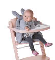 Childhome Sedací podložka do dětské židličky Rabbit Jersey Grey