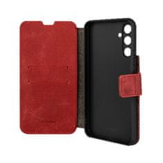 FIXED Kožené pouzdro typu kniha ProFit pro Samsung Galaxy A34 5G, červené