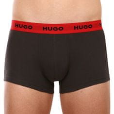 Hugo Boss 3PACK pánské boxerky černé (50469786 002) - velikost M