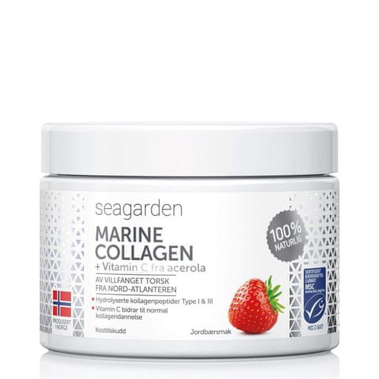 Seagarden Marine Collagen + Vitamin C, 150 g - jahoda