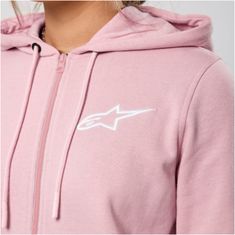 Alpinestars mikina AGELESS CHEST Zip dámská bílo-růžová L