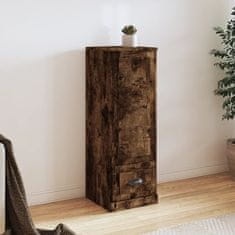 Greatstore Skříň highboard kouřový dub 36 x 35,5 x 103,5 kompozitní dřevo