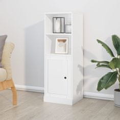 Greatstore Skříň highboard lesklá bílá 36 x 35,5 x 103,5 kompozitní dřevo