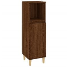 Vidaxl 3dílný set koupelnového nábytku hnědý dub kompozitní dřevo