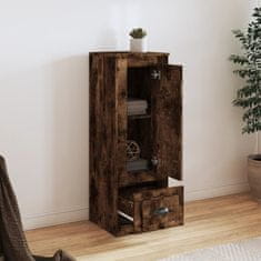 Greatstore Skříň highboard kouřový dub 36 x 35,5 x 103,5 kompozitní dřevo