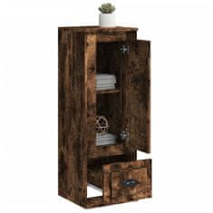 Greatstore Skříň highboard kouřový dub 36 x 35,5 x 103,5 kompozitní dřevo