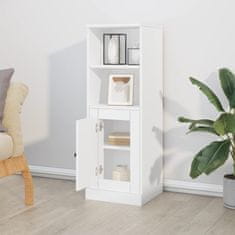 Greatstore Skříň highboard bílá 36 x 35,5 x 103,5 kompozitní dřevo