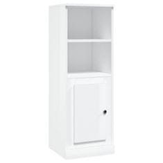 Greatstore Skříň highboard lesklá bílá 36 x 35,5 x 103,5 kompozitní dřevo