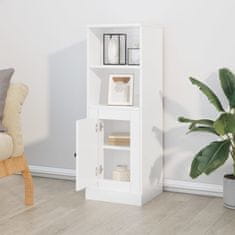 Greatstore Skříň highboard lesklá bílá 36 x 35,5 x 103,5 kompozitní dřevo