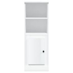 Greatstore Skříň highboard lesklá bílá 36 x 35,5 x 103,5 kompozitní dřevo