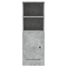 Greatstore Skříň highboard betonově šedá 36x35,5x103,5 kompozitní dřevo