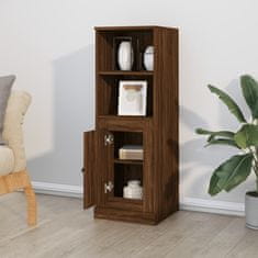 Greatstore Skříň highboard hnědý dub 36 x 35,5 x 103,5 kompozitní dřevo