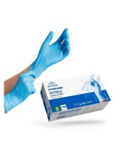 VVITRINA Nitrilové rukavice bezpudrové - modré Intco