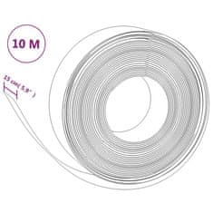 Vidaxl Travní lemy 5 ks černé 10 m 15 cm polyethylen