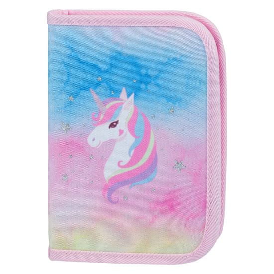 BAAGL BAAGL Školní penál jednopatrový Rainbow Unicorn