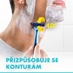 Gillette Blue3 Sensitive pánský jednorázový holicí strojek 6+2 ks