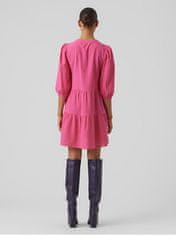 Vero Moda Dámské šaty VMPRETTY Regular Fit 10279712 Pink Yarrow (Velikost XS)