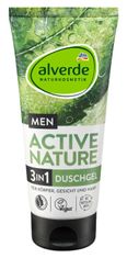 DM Alverde MEN, Active Nature 3 v 1, sprchový gel, 200 ml