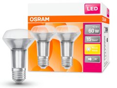 Osram 2x LED žárovka E27 R63 4,3W = 60W 350lm 2700K Teplá bílá