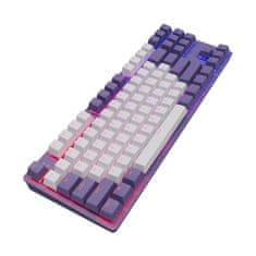 Dark Project Klávesnice One KD87A Violet/White - G3MS Sapphire, RGB, ENG