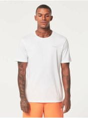 Oakley Bílé pánské tričko s potiskem na zádech Oakley XL