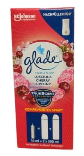 Glade Glade, Mini náplň do osvěžovače vzduchu, Třešeň a pivoňka, 10 ml