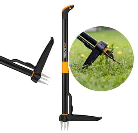 Fiskars Xact Zahradní vytrhávač drtič plevele