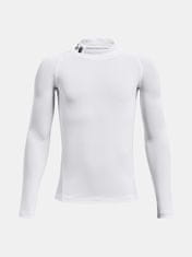 Under Armour Tričko UA HG Armour Mock LS-WHT XS