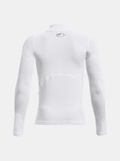 Under Armour Tričko UA HG Armour Mock LS-WHT XS