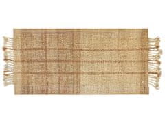 Beliani Jutový koberec 80 x 150 cm béžový KARKIN