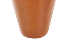 Beliani Terakotová dekorativní váza 37 cm oranžová KARFI