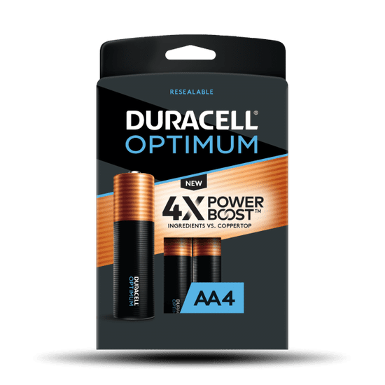 HJ  Baterie AA/LR6 DURACELL OPTIMUM, 4 ks (blistr)