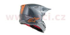 Alpinestars přilba SUPERTECH S-M10 META, ALPINESTARS (antracit/šedá/oranžová fluo) (Velikost: XL) 8300219-1441