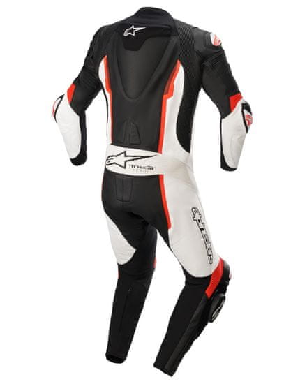 Alpinestars jednodílná kombinéza MISSILE 2, TECH-AIR kompatibilní, ALPINESTARS (černá/bílá/červená fluo) 2024 (Velikost: 46) 3150122-1231