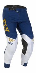 Fly Racing kalhoty EVOLUTION DST, FLY RACING - USA 2022 (modrá/bílá/zlatá) (Velikost: 30) 375-133