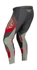 Fly Racing kalhoty LITE, FLY RACING - USA 2023 (červená/šedá) (Velikost: 28) 376-733