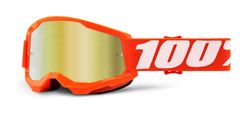 100% STRATA 2, 100% brýle Orange, zrcadlové zlaté plexi, dětské 50521-259-05
