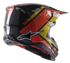 Alpinestars přilba SUPERTECH S-M10 CARBON META2, ALPINESTARS (černá/žlutá/oranžová lesklá) (Velikost: XS) 8300222-1549