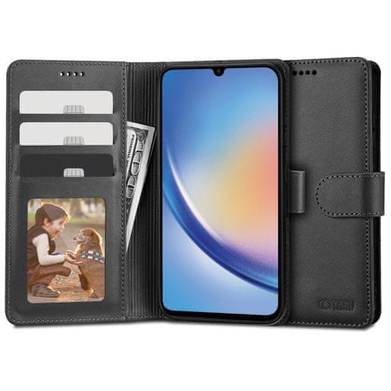 Tech-protect Wallet knížkové pouzdro na Samsung Galaxy A34 5G, černé